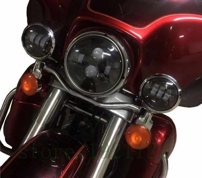 Для Harley аксессуары для мотоциклов 4 5 &quotсветодиодный дополнительный прожектор