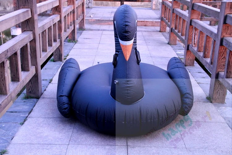 Гигантский надувной Черный лебедь водный плавательный бассейн поплавок 190 см