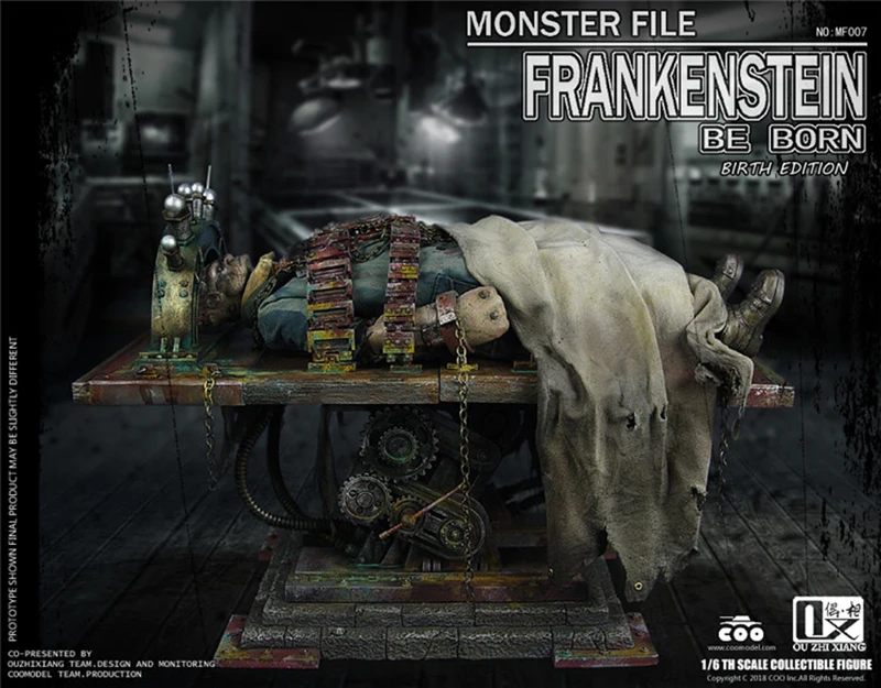 Полный Набор фигурок COOMODEL X OUZHIXIANG NO. MF007/NO. MF006 MONSTER файл серии FRANKENSTEIN