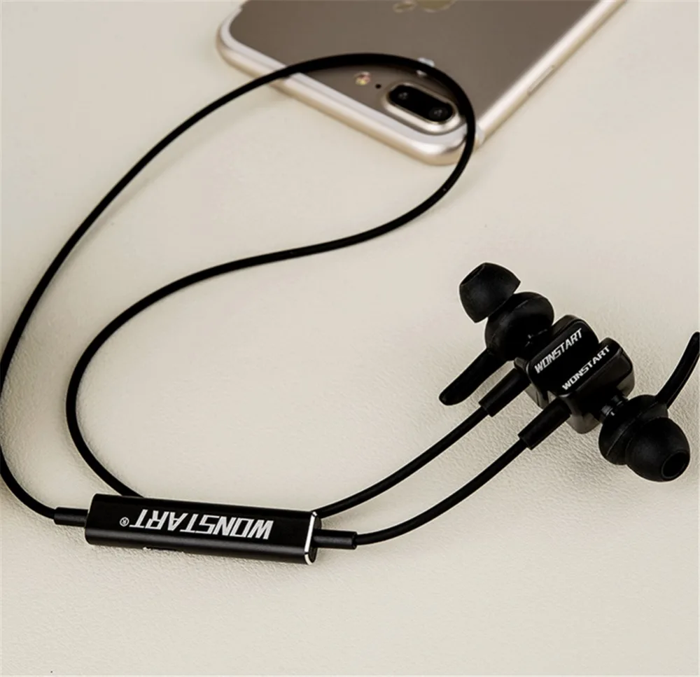 Wonstart TS03 Беспроводной наушники Магнитная в ухо Спортивные Bluetooth BT4.1 Hi-Fi Stereo
