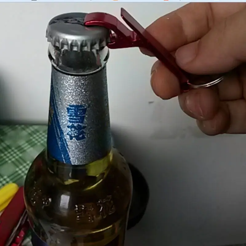 5 шт. открывалка для бутылок портативная цветная карманная цепочка ключей пивных