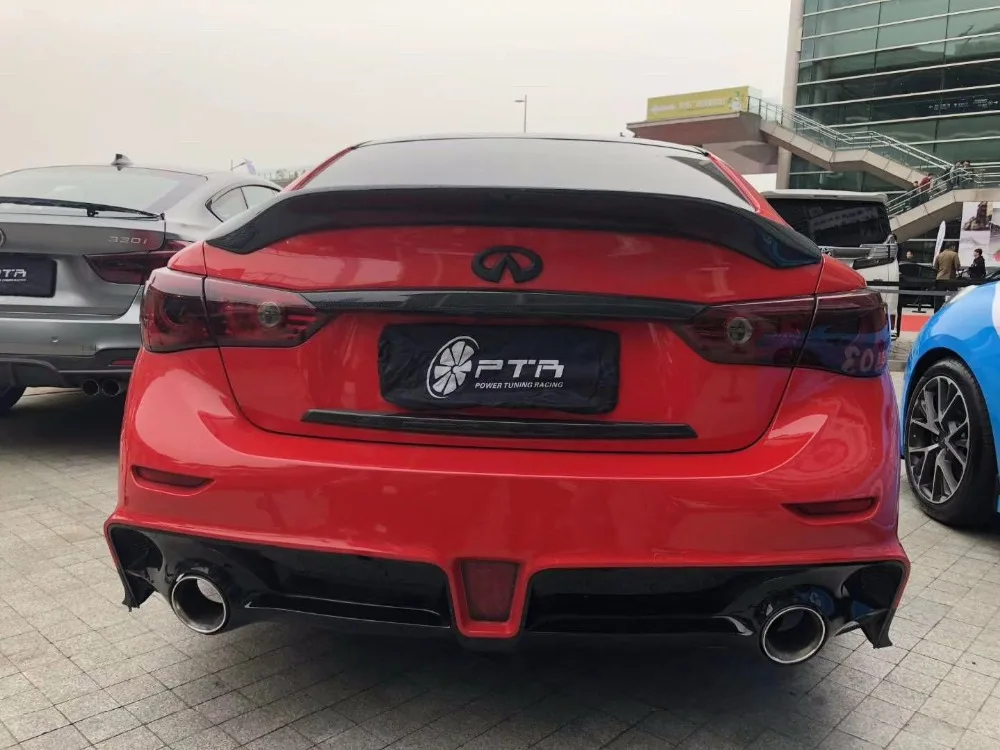 Задний спойлер багажника хвост крыло для Infiniti Q50 спойлер из углеволокна