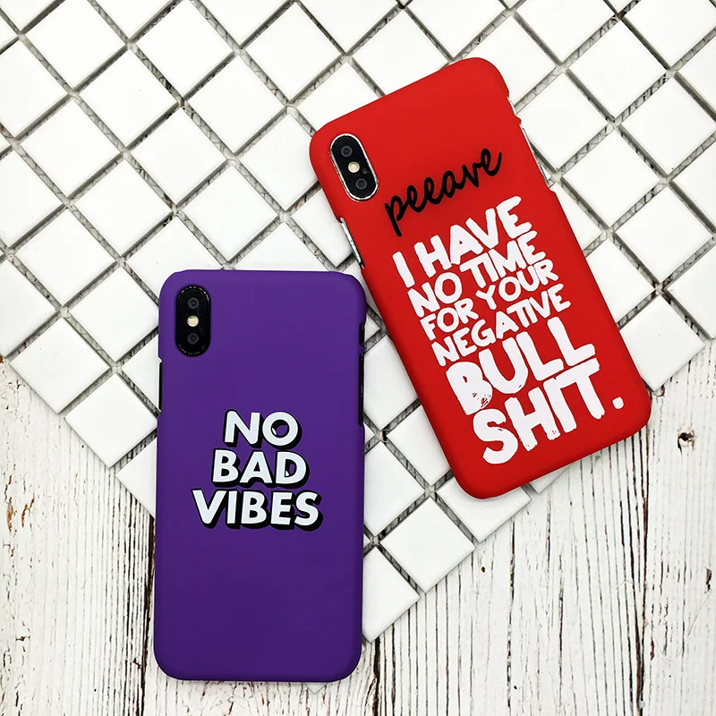 Глянцевый красный фиолетовый чехол для телефона iPhone 6 6S плюс письмо печати заднюю