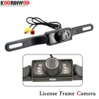 Koorinwoo CCD рамка номерного знака Автомобильная камера заднего вида ИК камера ночного видения Водонепроницаемая камера заднего вида для универсальной парковки