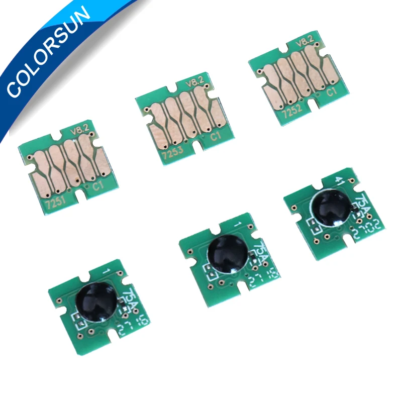 Colorsun новейшая версия стабильный F2000 микросхема для Epson Surecolor F2000 чернила картриджи-чипы F2000 один раз использовать чипы