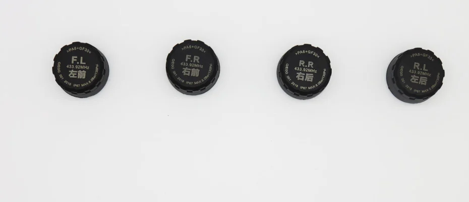 100 шт. в партии TPMS автомобильный датчик давления в шинах, 4 внешних датчика, Температурная сигнализация, прикуриватель Rospider T05W T05N