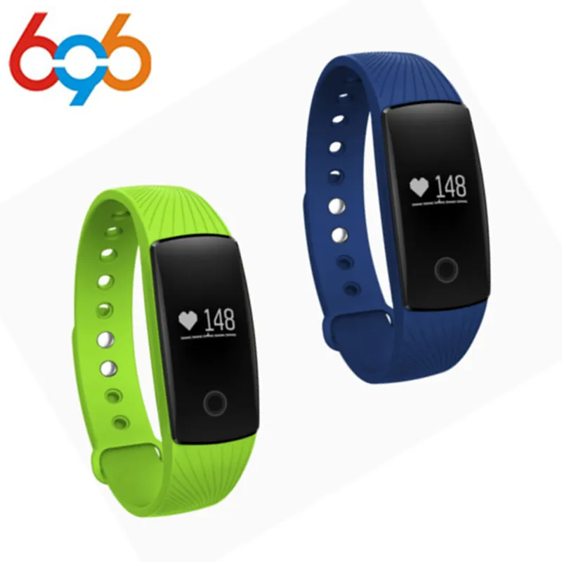 Smart bluetooth браслет сердечного ритма Мониторы OLED Фитнес трекер часы SmartBand Спорт PK ID107