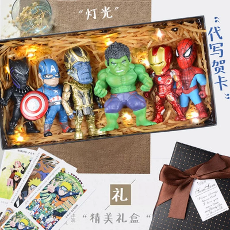 12 шт. Marvel Мстители Железный человек Ants Raytheon Капитан Америка Человек паук Q Edition