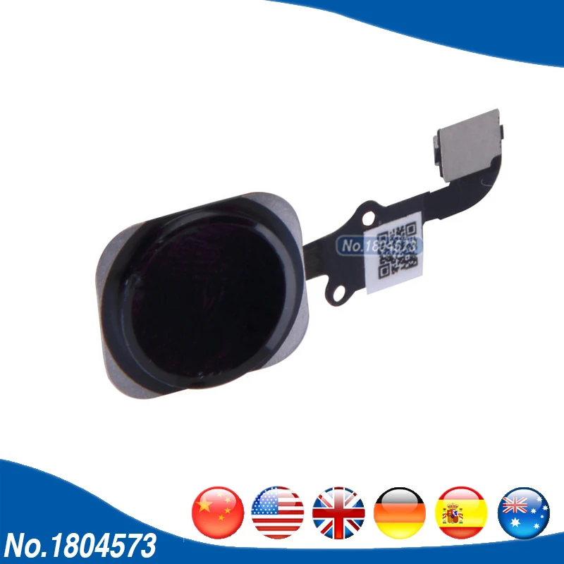 Home Button Key Flex Cable Ribbin For iPhone 6 4.7'' Black Sliver Gold 2PC/Lot | Мобильные телефоны и аксессуары
