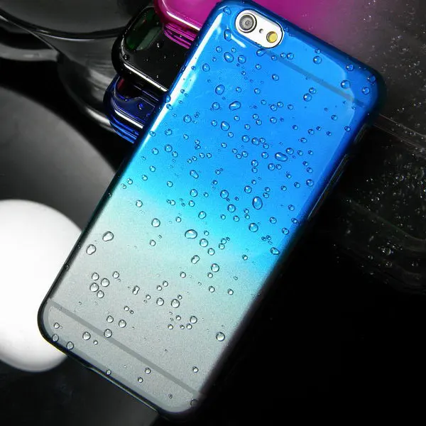 3D капли воды капающий чехол для iphone 6 plus прозрачный Кристальный всего 9 цветов в