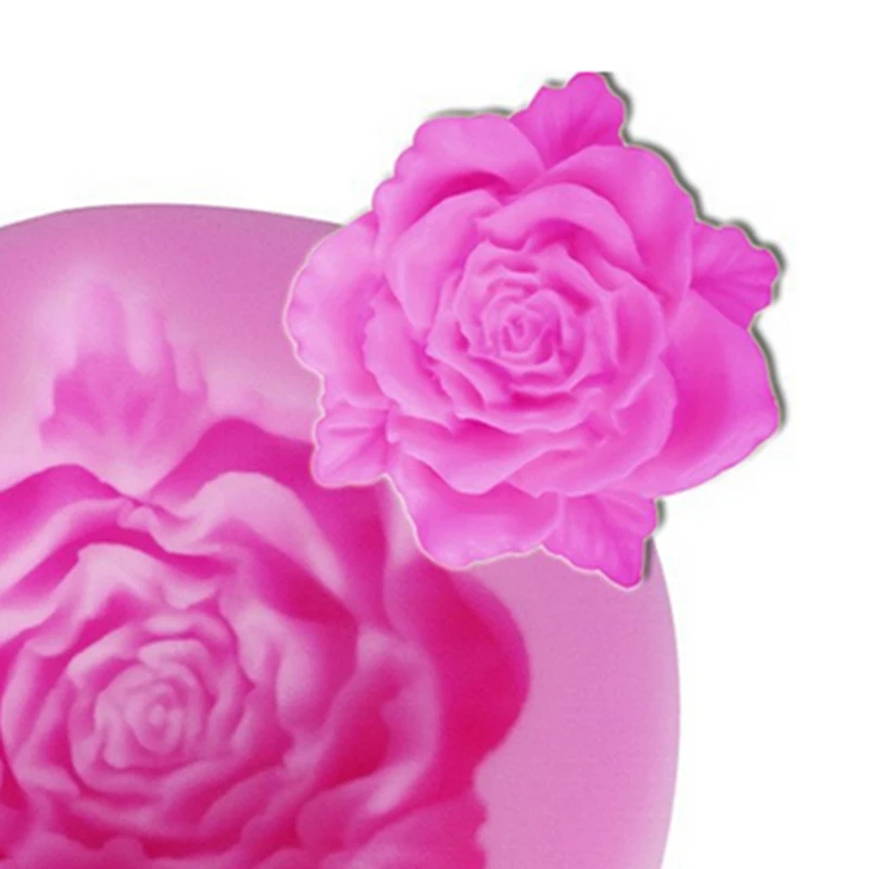Силиконовые розового формы для выпечки силиконовая в форме розы пресс форма