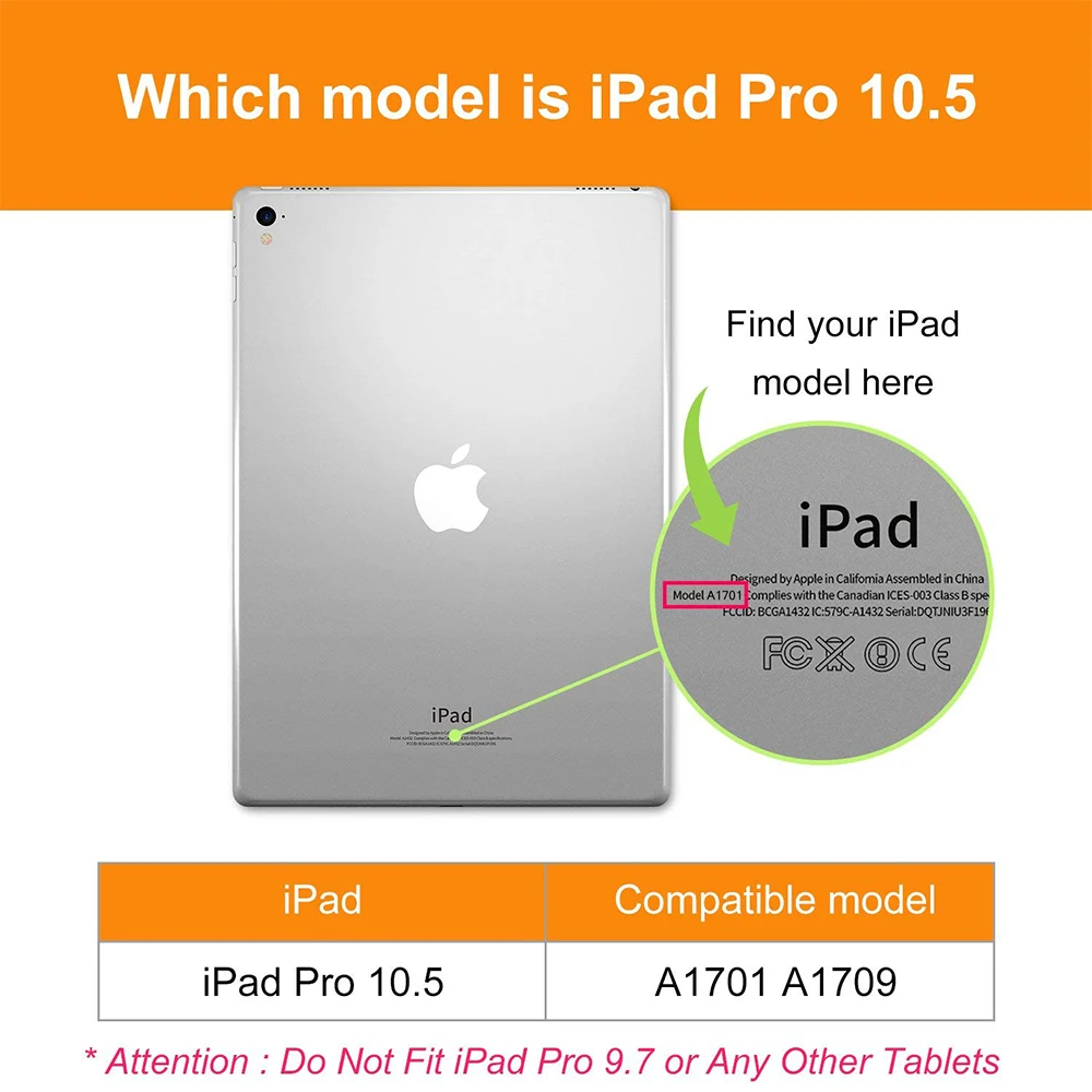 Для iPad Pro 10,5 чехол умный Мягкий силиконовый чехол из искусственной кожи для iPad Pro Чехол 10,5 с функцией автоматического сна/пробуждения