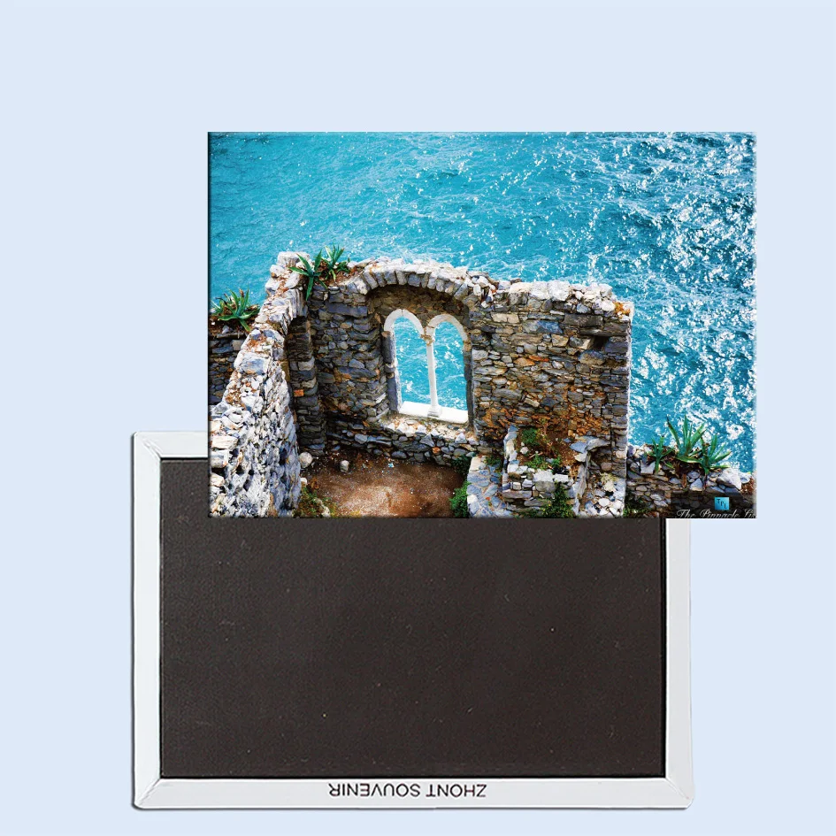 Руины на море в Лигурии Италия 24277 холодильник магнитный|fridge magnetic|ruinmagnetic fridge |