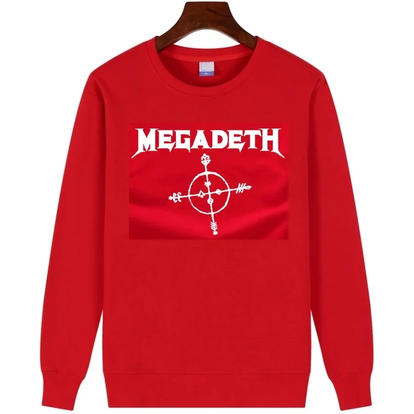 Рок-Группы Megadeth Круглый воротник с капюшоном thrash metal Metallica толстовка мужская и