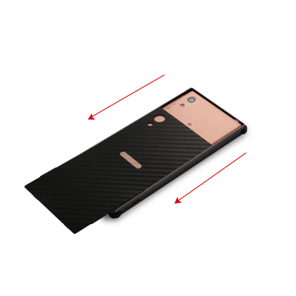 ZEALLION для Sony Xperia XA1 Роскошная алюминиевая металлическая рамка + углеродное волокно