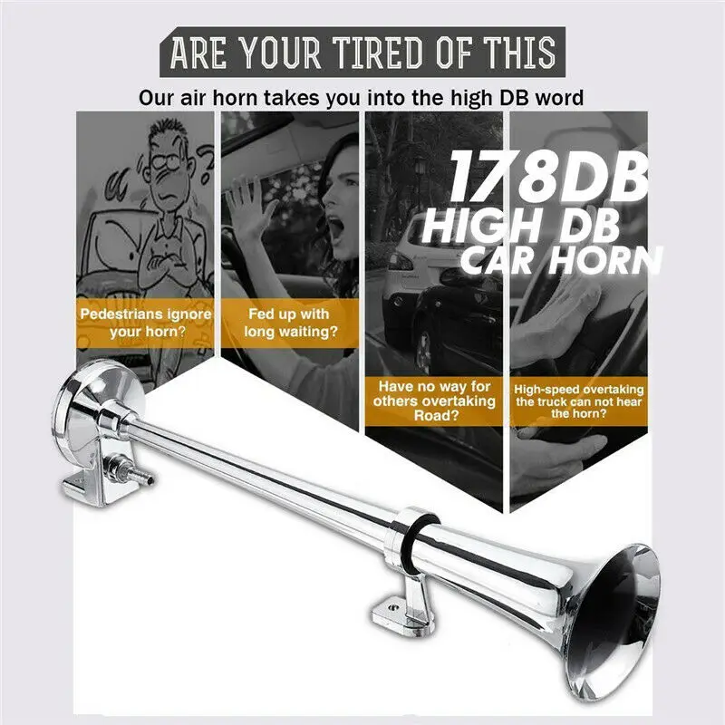Автомобильный рожок Ван одна труба грузовик для 178дб компрессор Поезд Лодка
