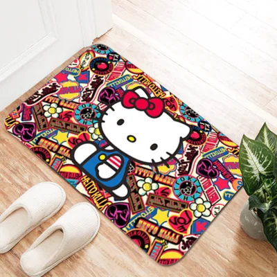 1 шт. мультяшная мелодия две звезды передняя дверь кухонный коврик для ванной