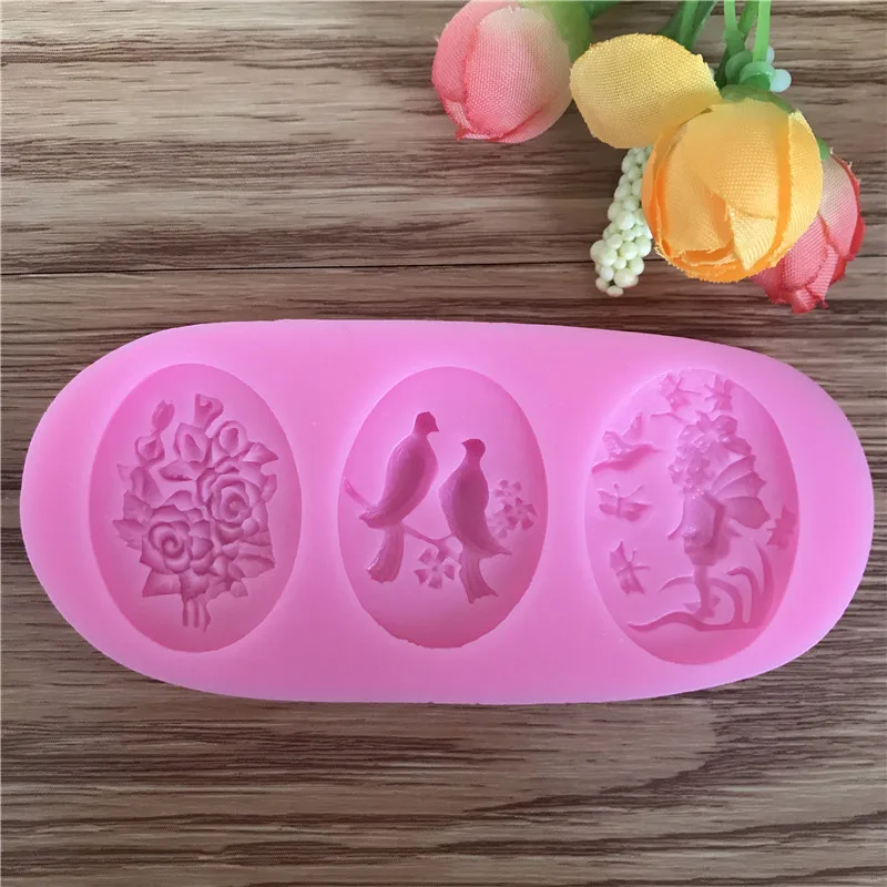 Лидер продаж силиконовая форма в виде птиц для мыла торта D139|bird silicone mold|silicone soap