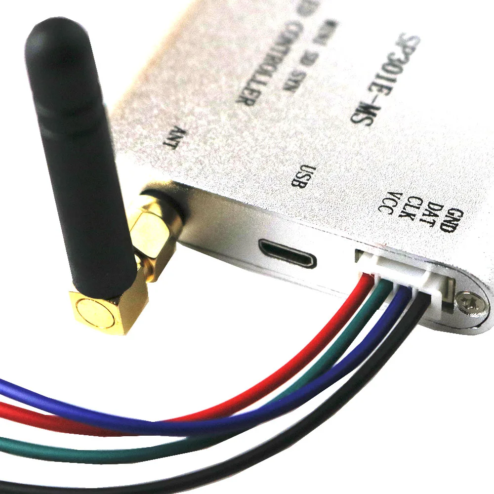 SP301E-MS программируемый радиочастотный синхронный контроллер APA102, SK6812, WS2812B, WS2811, SK9822 светодиодный 2048 пикселей программный контроллер DC5~ 12 В