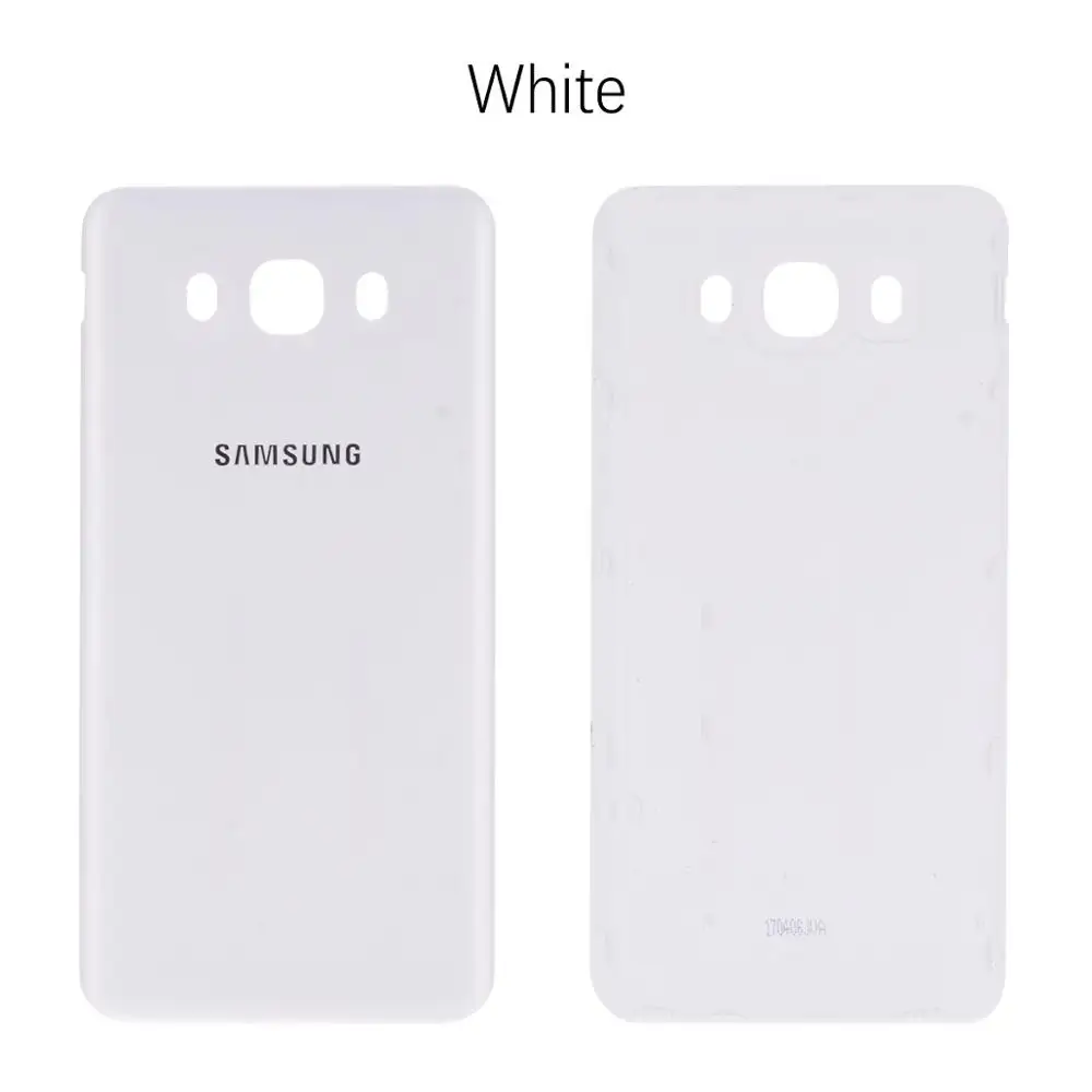 Батарея задняя крышка для Samsung Galaxy J7 j710 J710F J710FN сзади Корпус Батарея двери случае Запчасти для авто - Цвет: White
