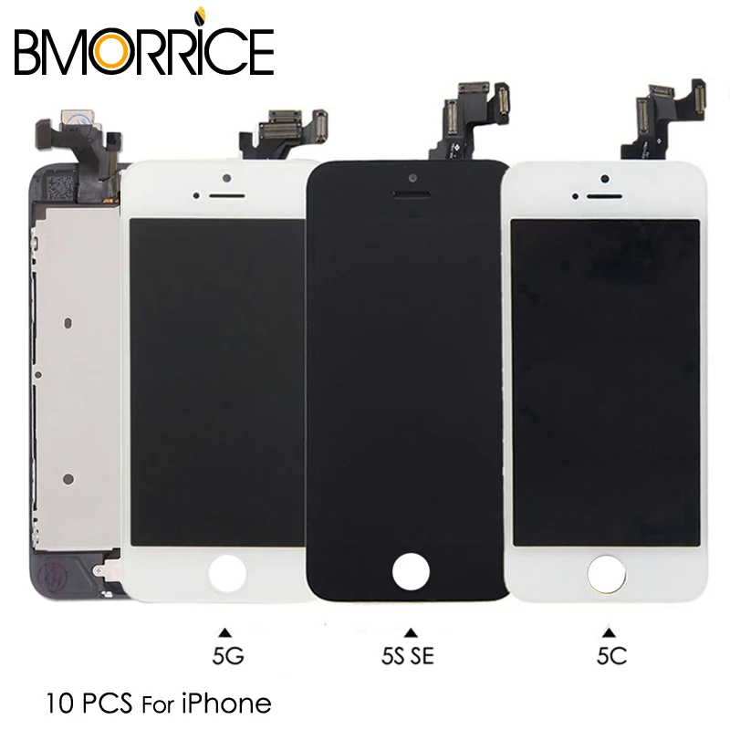 100 шт. ЖК дисплей для iPhone 5G 5 5S 5C SE стекло без битых пикселей Полный комплект с