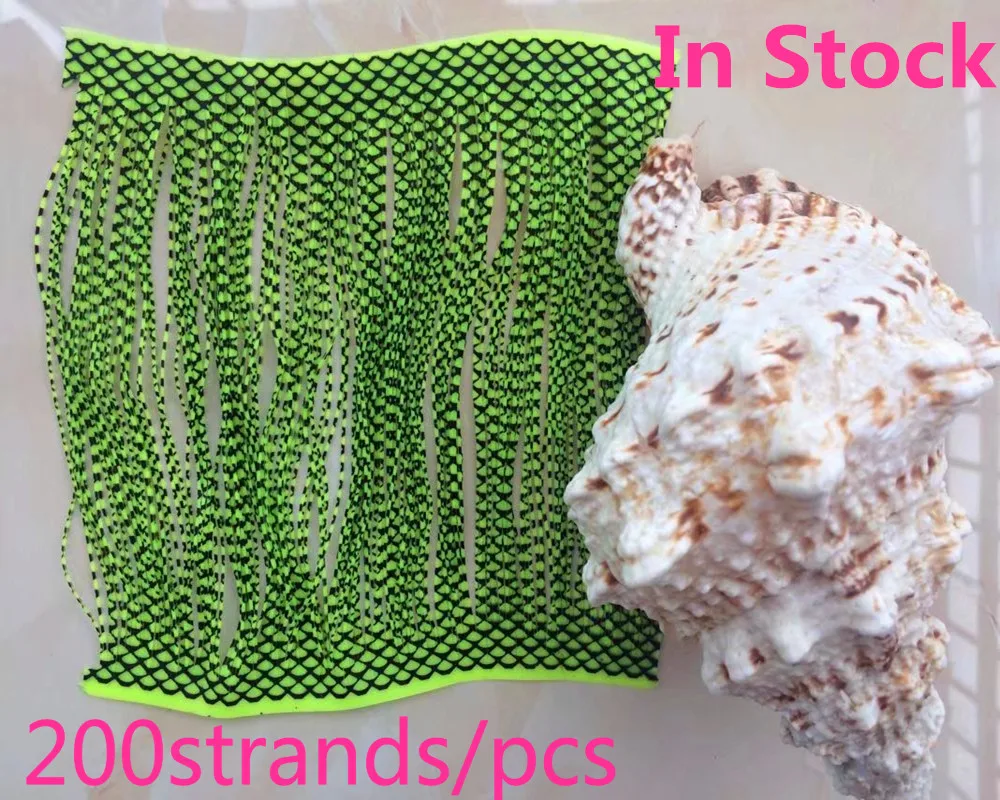 Резиновые юбки для приманок для рыбалки - материал для изготовления рыболовных снастей DIY Spinner Rubber Jigs Buzzbait - 31 дюйм.