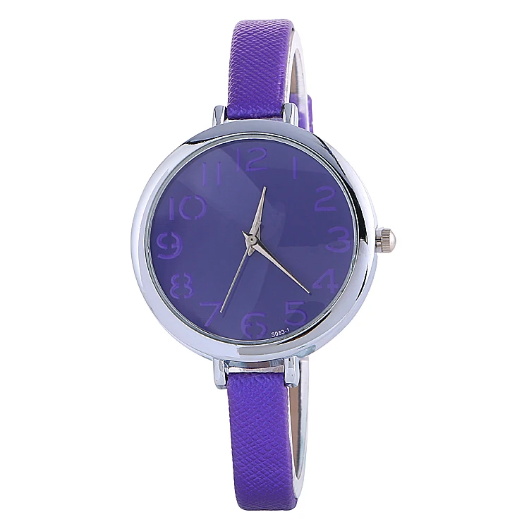 100 шт./лот элегантные женские кварцевые наручные часы с кожаным ремешком и |