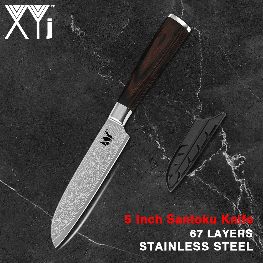 Кухонный нож сантоку XYj измельчитель для овощей 5 дюймов бытовой инструмент резки