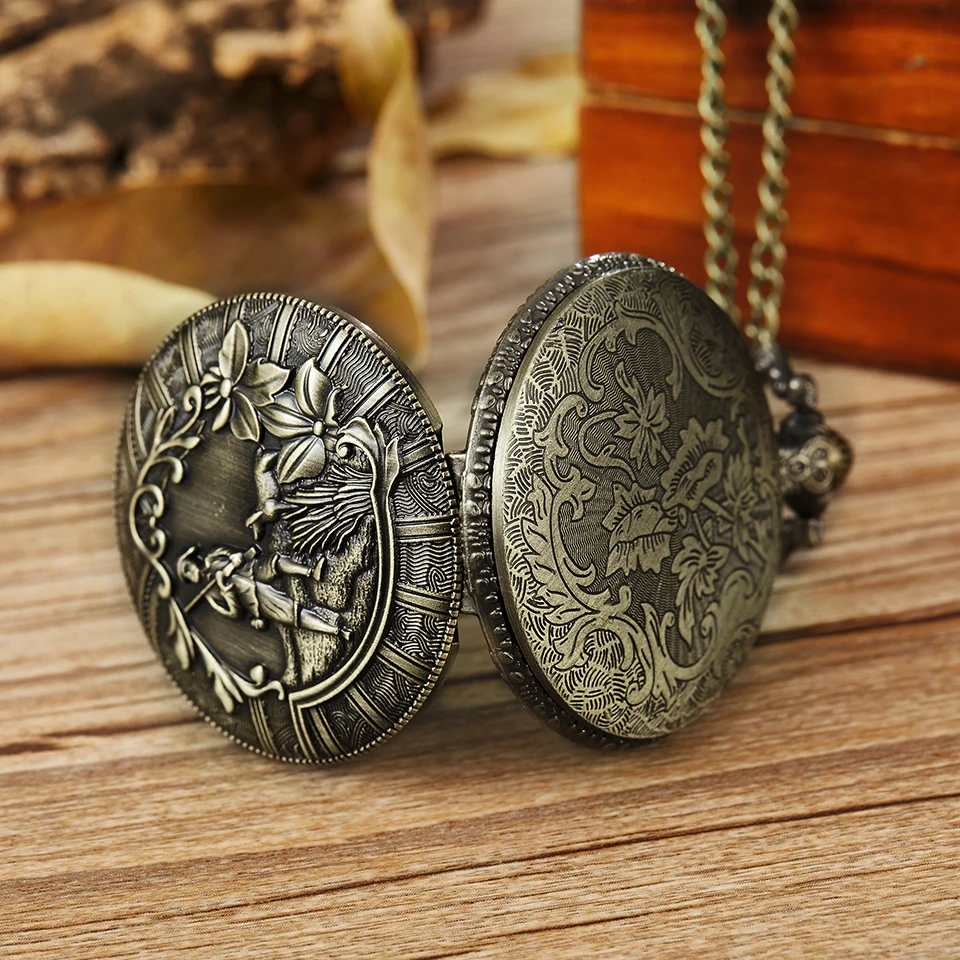 Мужские и женские кварцевые часы с лазерной гравировкой цепочкой в стиле