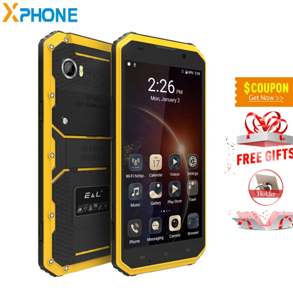 E & L EL W9 смартфон с 6 дюймовым дисплеем восьмиядерным процессором MTK6753 Android 5 1 ОЗУ 2