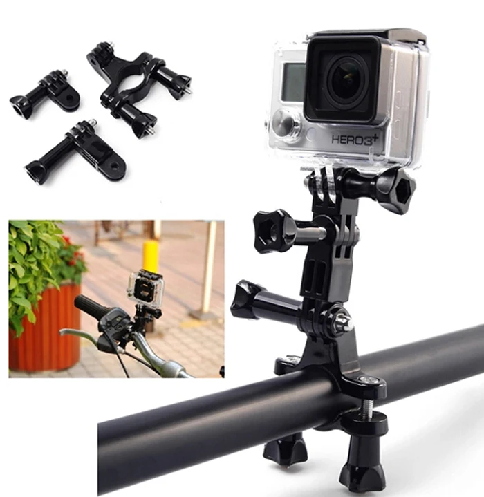 Держатель для крепления на руль велосипеда и мотоцикла + 3 регулируемых