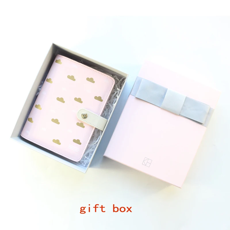 Новый милый креативный кожаный альбом Domikee в твердом переплете 6 колец