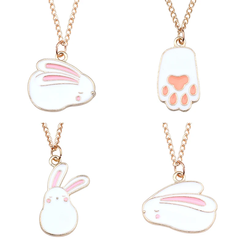 Kawaii/модные милые творческий кролик подвеска для ног ожерелье в виде милых