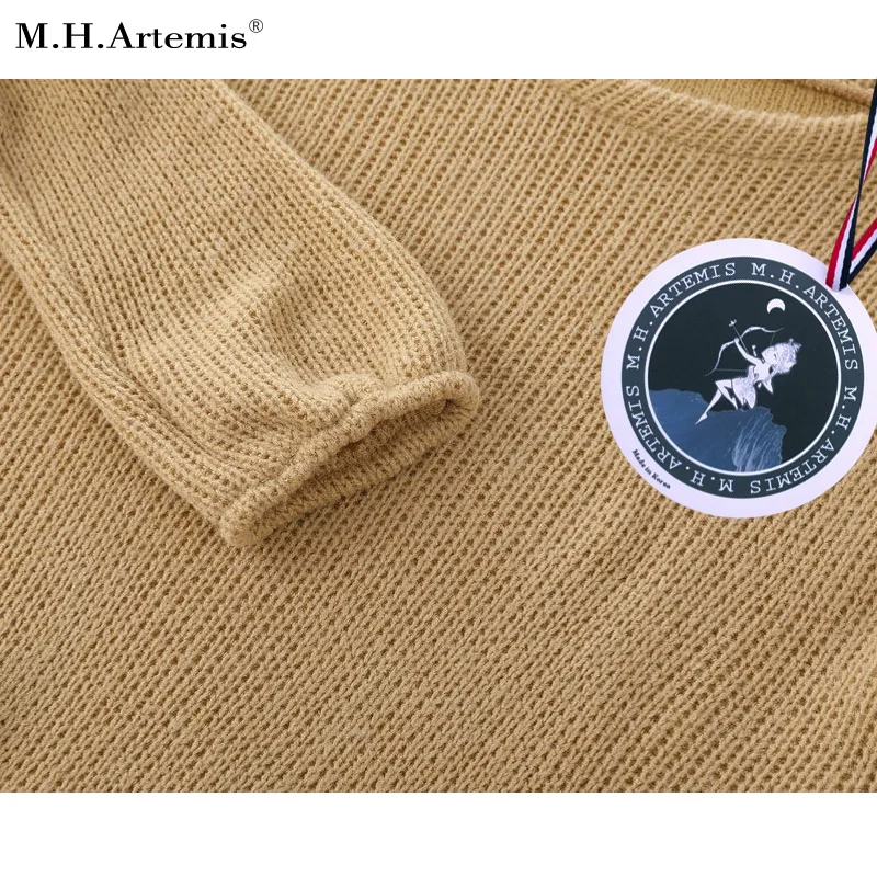 M. H. Artemis Повседневный свободный свитер женский осенне-зимний пуловер с длинным