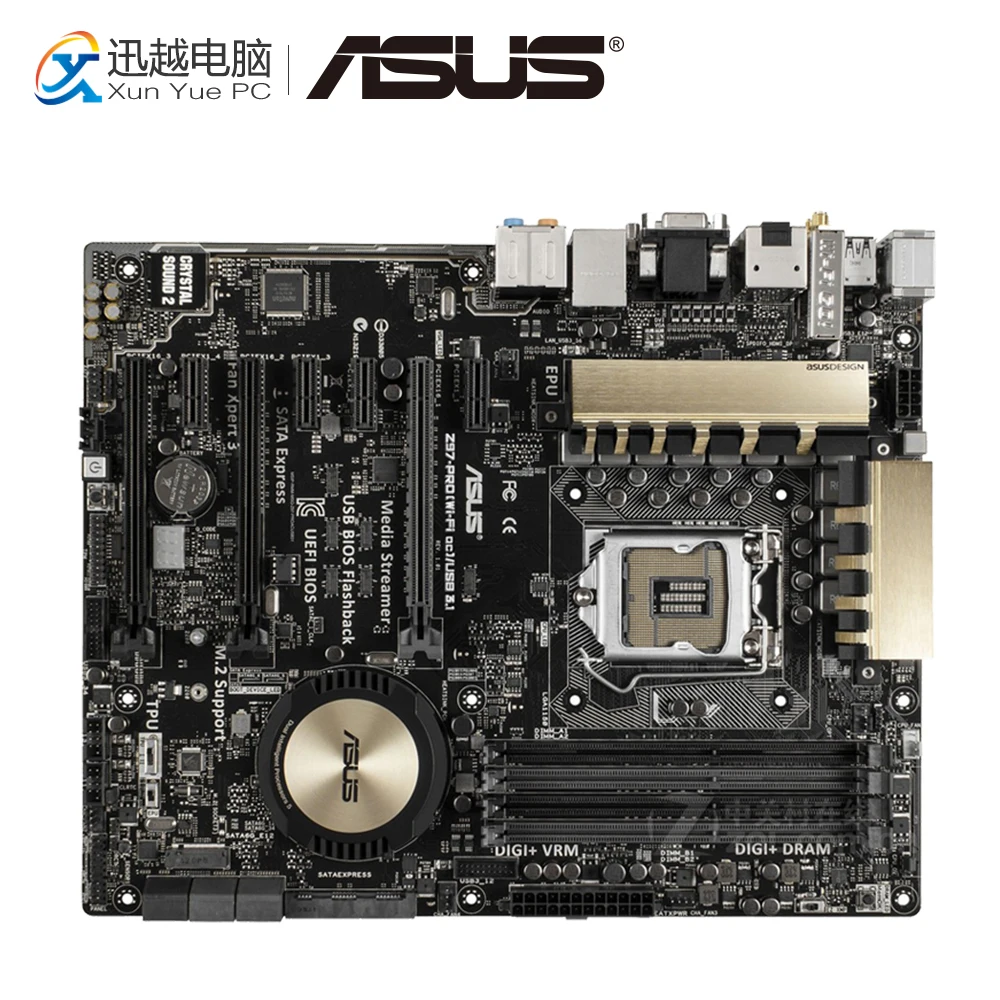 Asus Z97-PRO (WiFi ac)/USB3.1 настольная материнская плата Z97 LGA 1150 для Core i7 i5 i3 DDR3 32G USB3.0 M.2 ATX