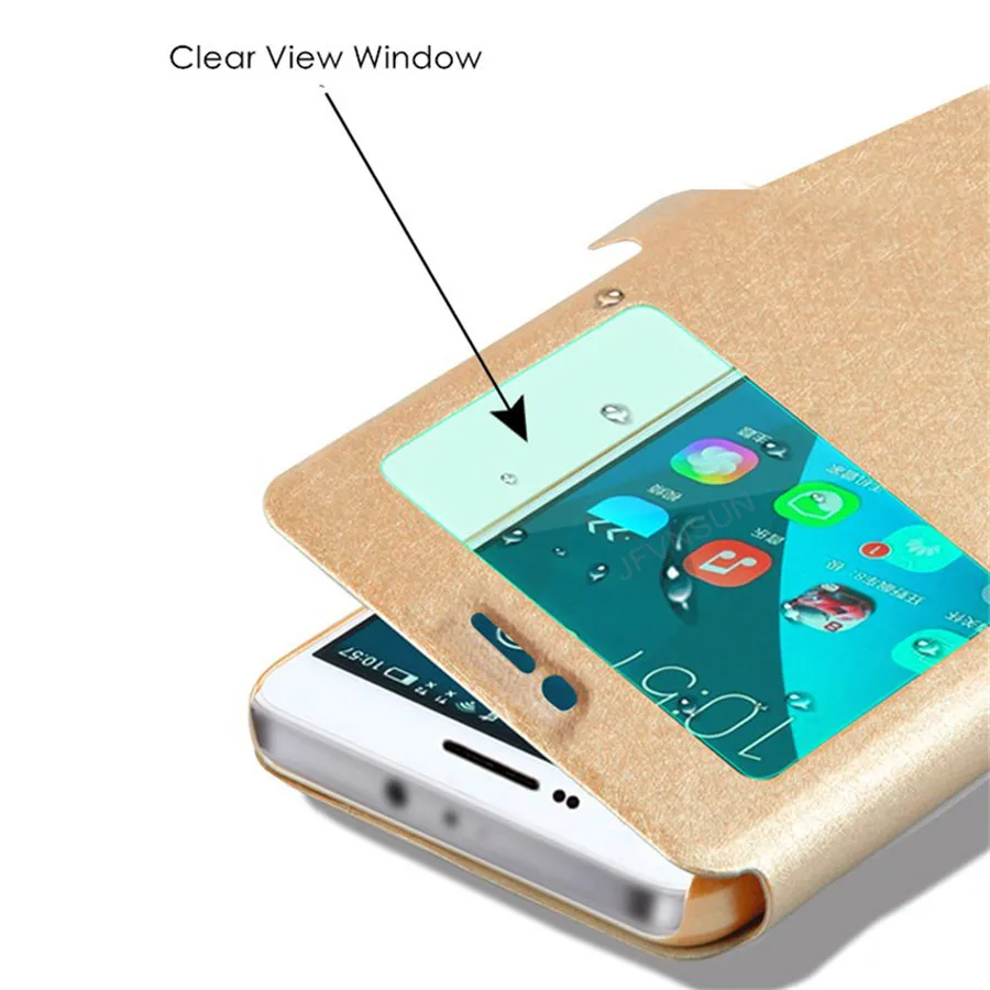 Luxury Smart Front Window View Clear Leather Flip Phone Case For iphone X XS Max Xr 6 6S 7 8 Plus 4 4S 5 5S SE Cover | Мобильные