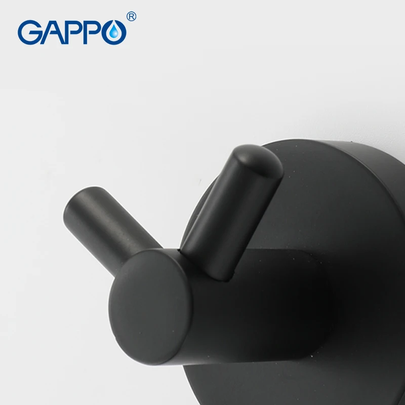 GAPPO крючки для халатов ванная комната настенный черный полотенца держатель