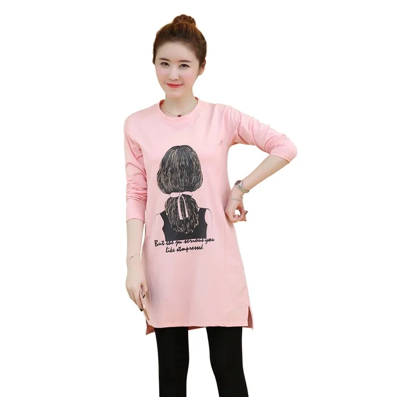 Хлопковая футболка для грудного вскармливания одежда кормления с Боковым