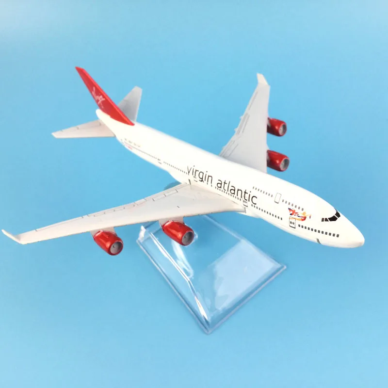 16 см модель самолета Модель самолета Virgin Atlantic Boeing 737 модель самолета 1:400 литой под давлением металлический самолет игрушка в подарок