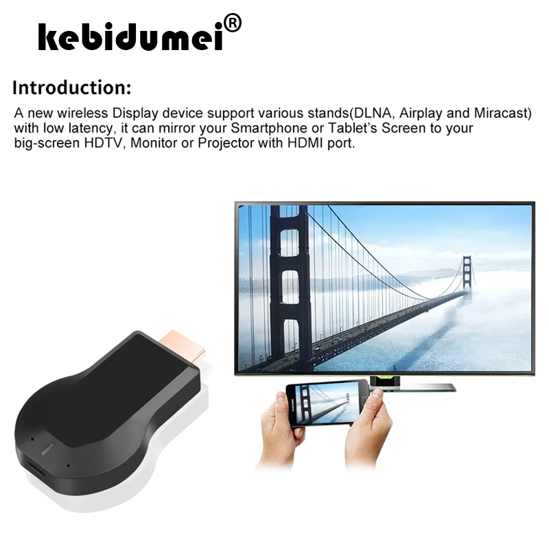 G2/M2/M4 plus 1080P беспроводной Медиа Видео Wi Fi адаптер для дисплея мини ПК Android ТВ Airplay