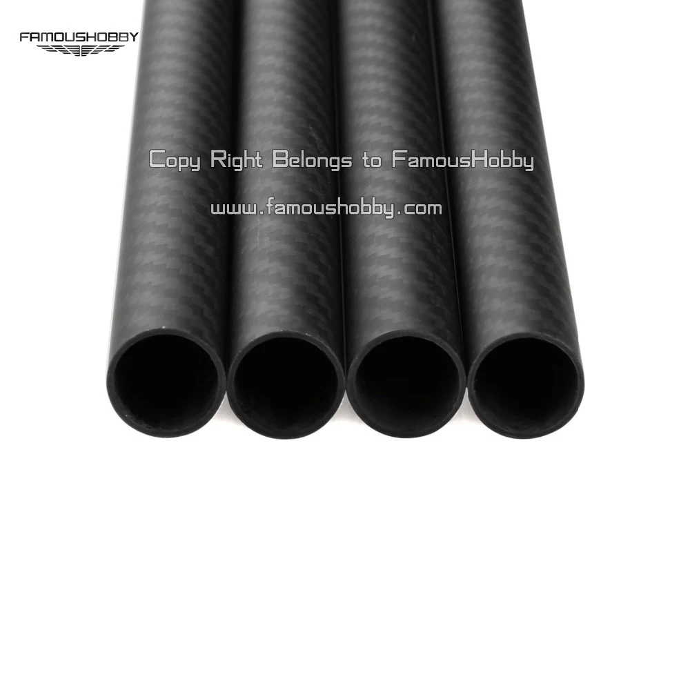Famoushobby FT051 1pcs 3K 100% full carbon fiber tubes/pipes/strips 17x15x600mm for muliticopter 1pc/bag | Электроника