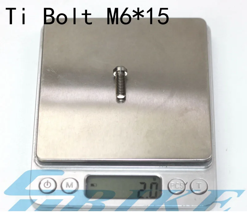 TI Болт BMX велосипед титановый винт TC4 Ti M6 * 25 20 15 10 mialo V тормозная колесная