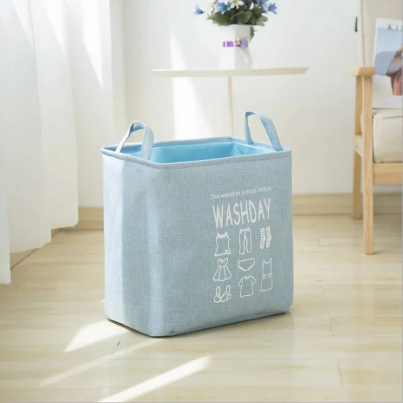 Складная цветная корзина для хранения шкаф коробка игрушек контейнер органайзер