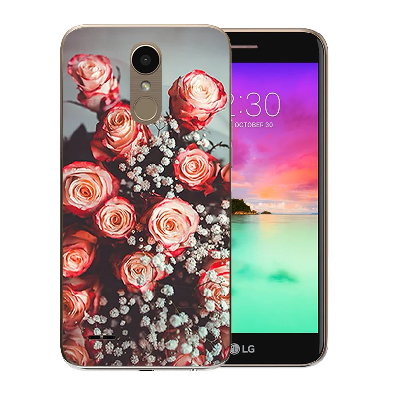 Luxury Matte For LG K10 2017 Phone Case for M250 M250N X400 Back Cover Soft Silicone TPU Animal Pattern Protector Coque |