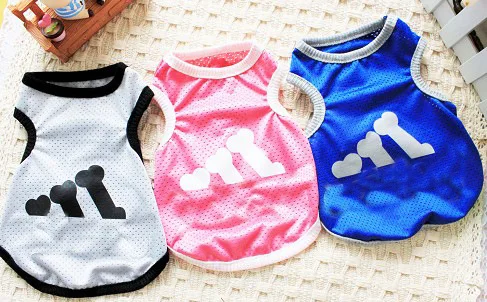 

Pet clothes dog spring/summer pet mesh vest