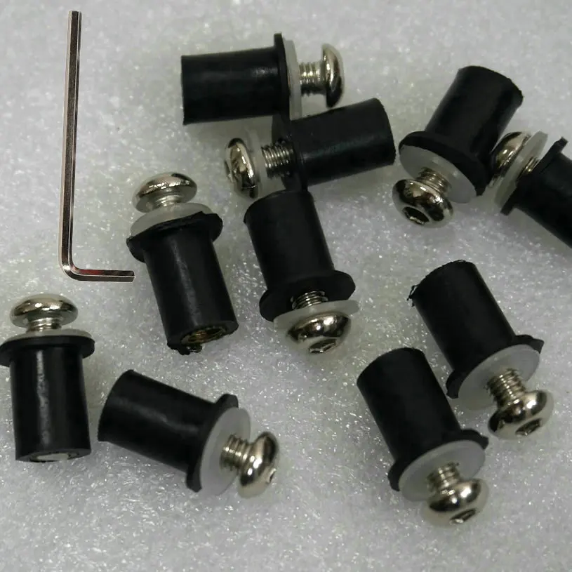 Серебристый винт для лобового стекла мотоцикла M5 комплект винтов ветрового HONDA