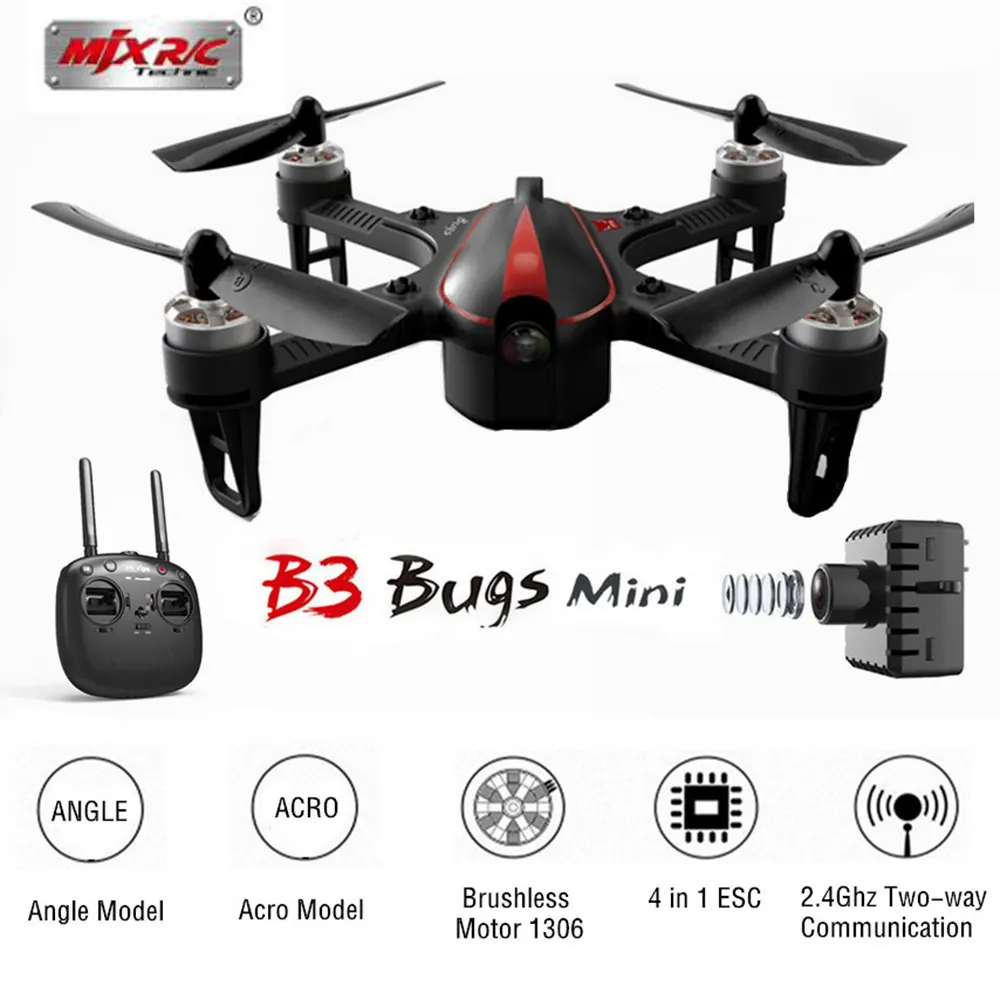 Квадрокоптер MJX Bugs 3 mini B3Mini FPV RC Радиоуправляемый Дрон с камерой C5810 Wi Fi 2 4G 6 осевой