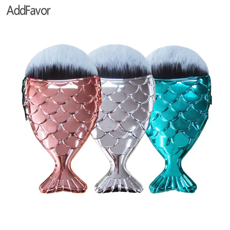 AddFavor Кисть для макияжа форма русалки Базовая кисть пудры лица Румяна консилер