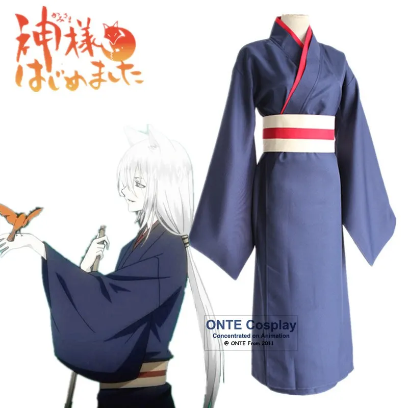 Аниме Kamisama Love Kiss косплей одежда Tomoe костюмы мужское кимоно + уши хвост для