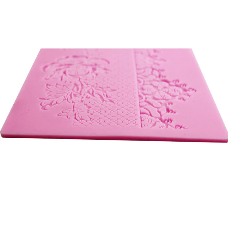 Прочная Красивая силиконовая форма Роза кружевной коврик помадка для украшения